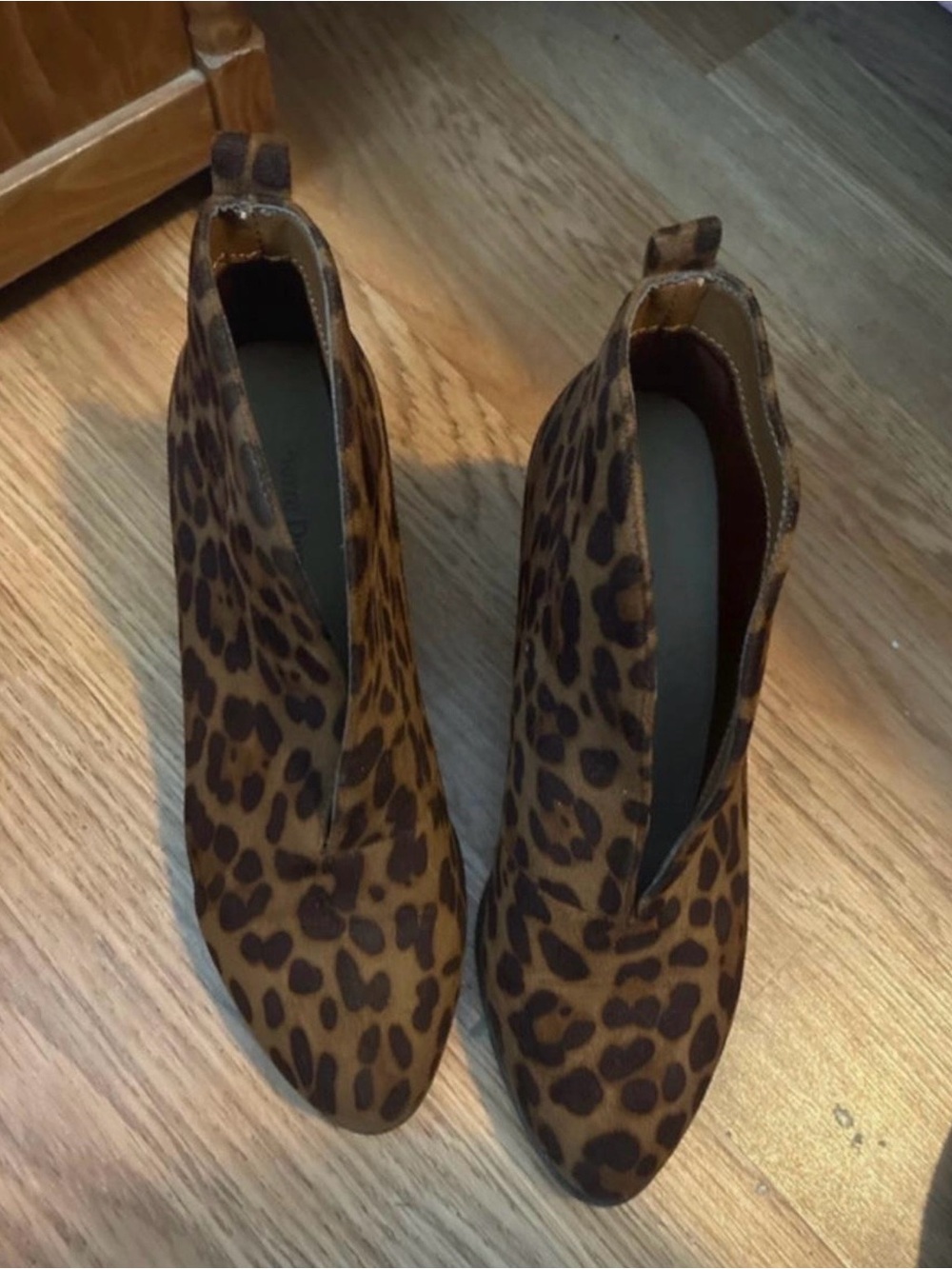 Pierre Dumas Leopard Print Ankle Booties - Brown & Black